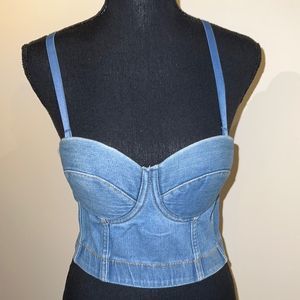 Blue Denim Camisole Top